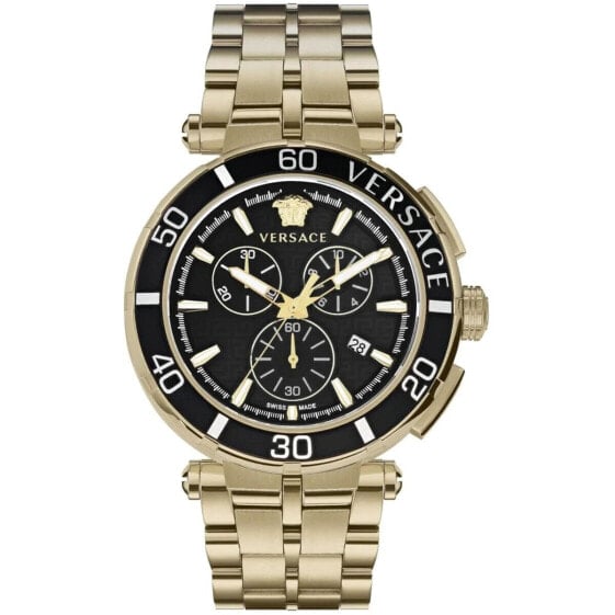 Мужские часы Versace VE3L00522 Чёрный Серебристый (Ø 24 mm)