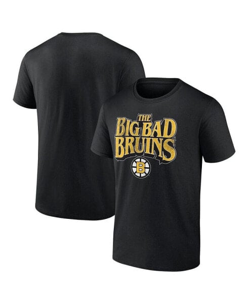 Men's Black Distressed Boston Bruins Centennial The Big Bad Bruins T-shirt