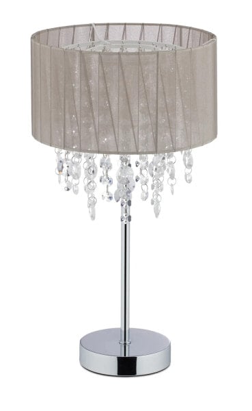 Настольная офисная лампа Relaxdays Tischlampe Organza Kristall XL