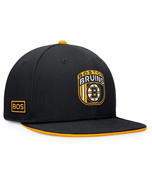 Men's Black Boston Bruins 2024 NHL Draft Snapback Hat