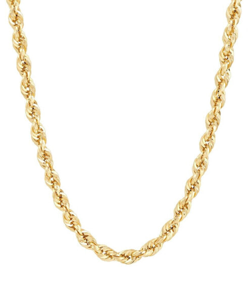 Macy's glitter Rope Link 22" Chain Necklace (3.8mm) in 10k Gold