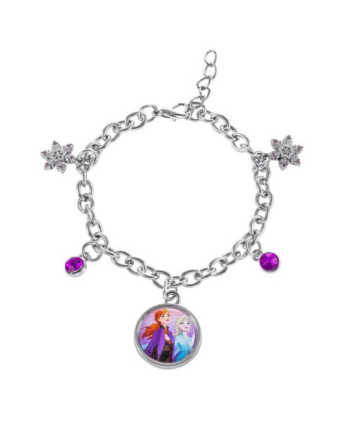 Frozen Charm Bracelet with Frozen Snowflake Charms