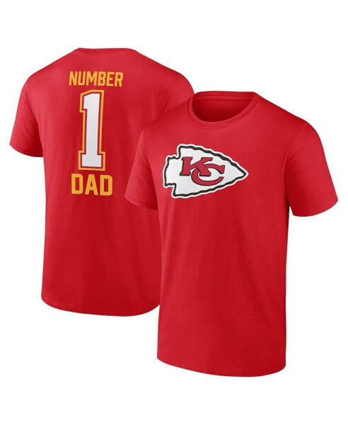 Men's Red Kansas City Chiefs Father's Day T-Shirt