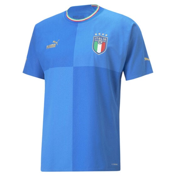 Puma Italy Home 2223 Crew Neck Short Sleeve Soccer Jersey Mens Size XS 765670-