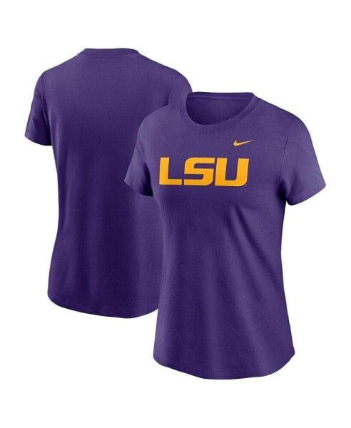 Women's Purple LSU Tigers Primetime Evergreen Logo T-Shirt