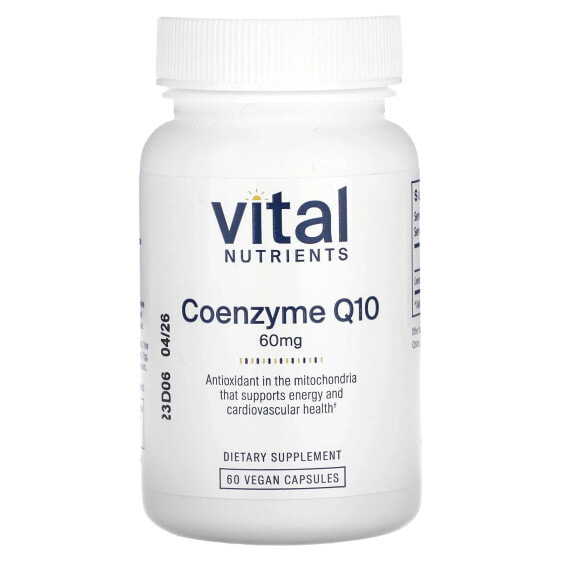 Coenzyme Q10, 60 mg, 60 Vegan Capsules