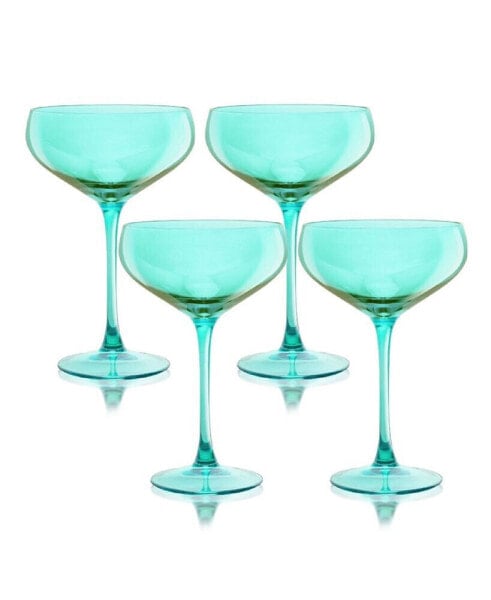 Сет из 4 стаканов Qualia Glass Carnival Coupe вместимостью 13 унций