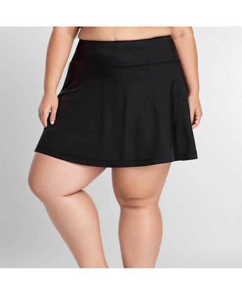 Plus Size Flowy Swim Skort