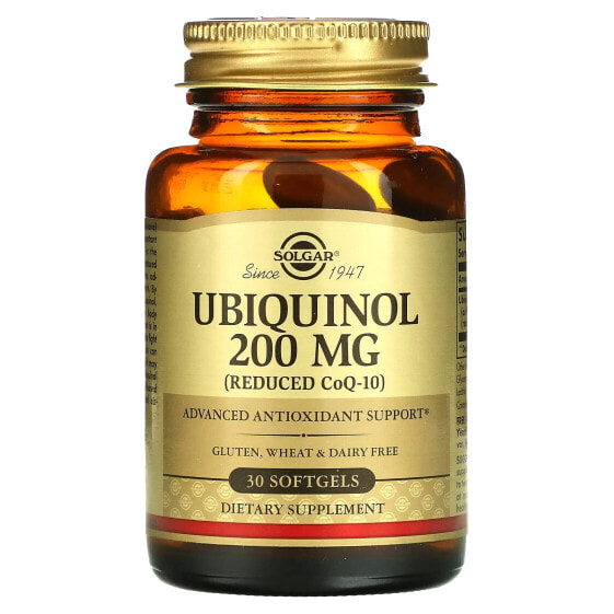 Ubiquinol (Reduced CoQ10), 200 mg, 30 Softgels