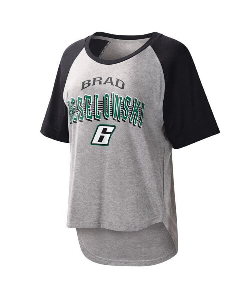 Women's Gray Brad Keselowski Slugger T-shirt