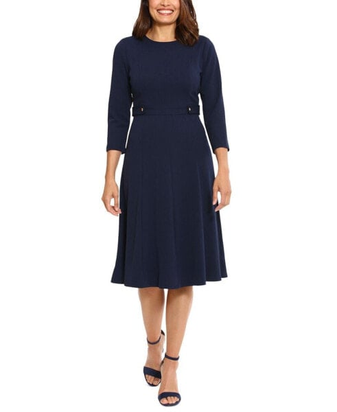 Women's Tab-Waist Fit & Flare Dress