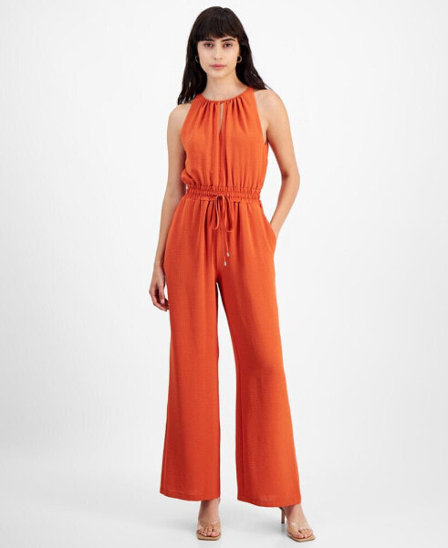 Women's Sleeveless Wide-Leg Jumpsuit