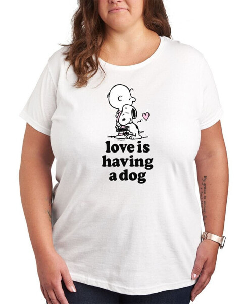 Trendy Plus Size Peanuts Graphic T-shirt