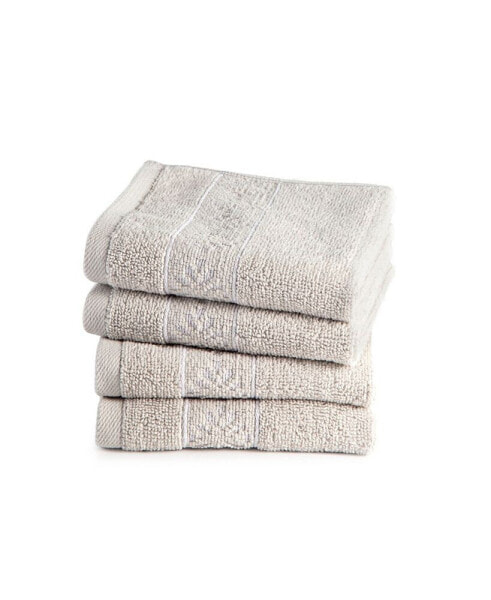 x Martex Allergen-Resistant Savoy 4 Pack Wash Towel Set