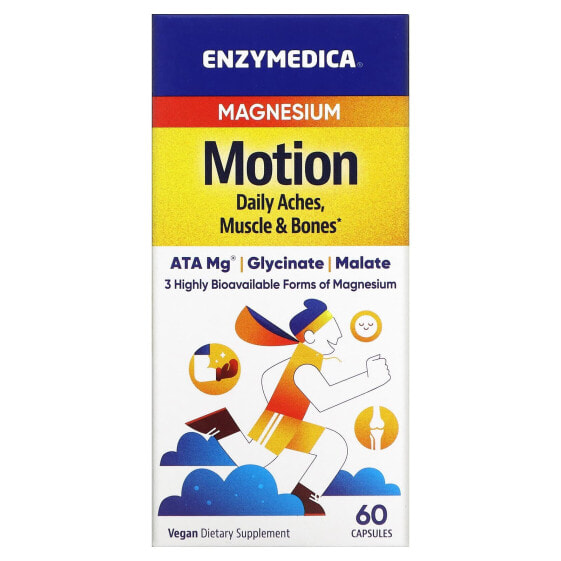 Витамины и минералы Magnesium Motion, 120 капсул Enzymedica