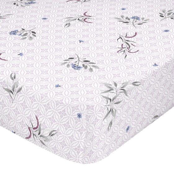 Fitted sheet HappyFriday Delicate bouquet Multicolour 200 x 200 x 32 cm