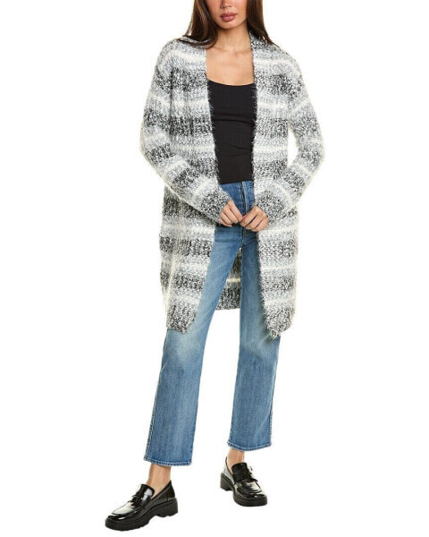 Lovestitch Fuzzy Fringe Cardigan Women's