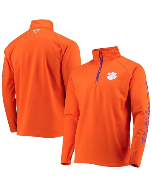 Куртка мужская Columbia Clemson Tigers с защитой от солнца типа флисовая Quarter-Zip - Омни Shadow