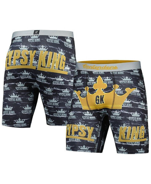 Men's Black Tyson Fury Gypsy King Crown Boxer Briefs