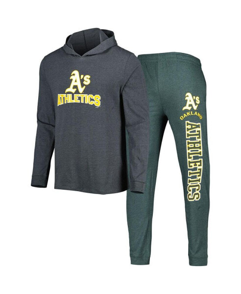 Брюки Concepts Sport мужские зеленые и угольные Oakland Athletics Meter