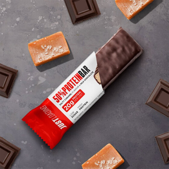 JUST LOADING 50% Protein 40 gr Protein Bar Salted Caramel 1 Unit