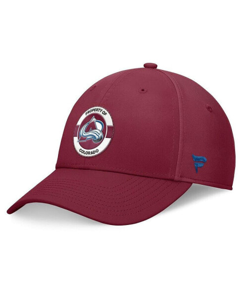 Men's Burgundy Colorado Avalanche Authentic Pro Training Camp Flex Hat