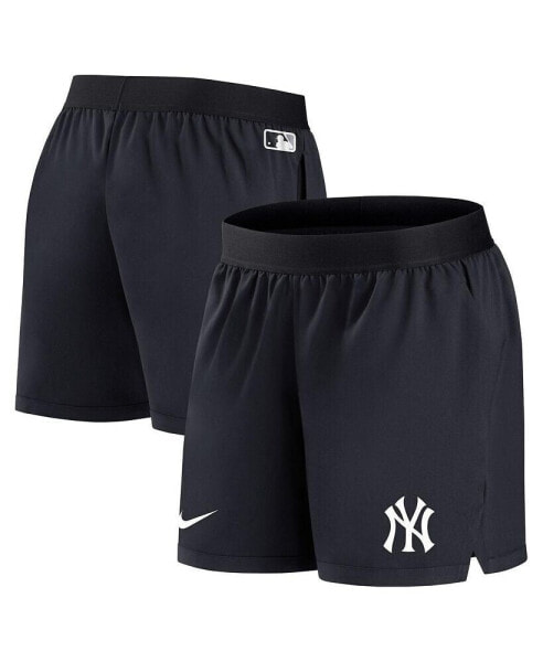 Шорты спортивные Nike женские Navy New York Yankees Коллекция Аутентичных командных шортов