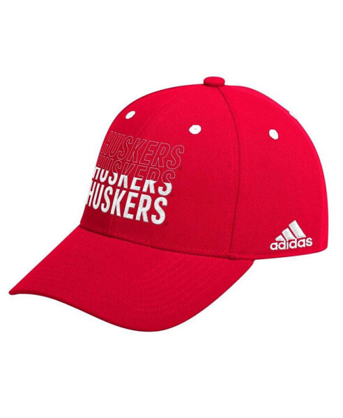 Men's Scarlet Nebraska Huskers Seasonal Half Font Adjustable Hat