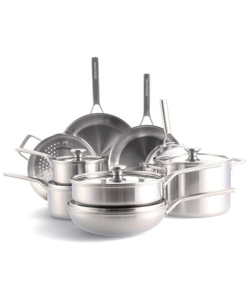 Stainless Steel 14-Piece Cookware Set