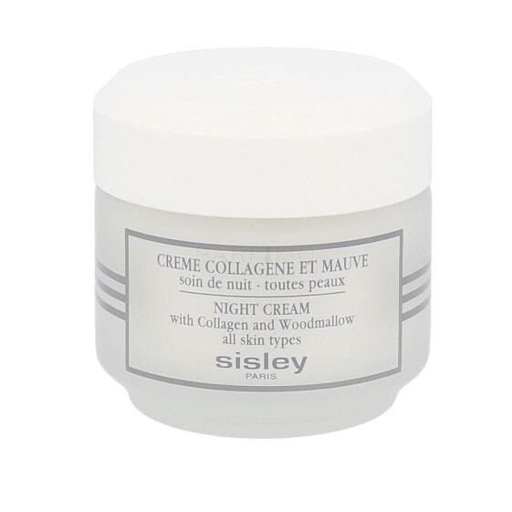 Sisley Night Cream With Collagen And Woodmallow 50 ml nachtcreme Feine Linien & Falten für Frauen