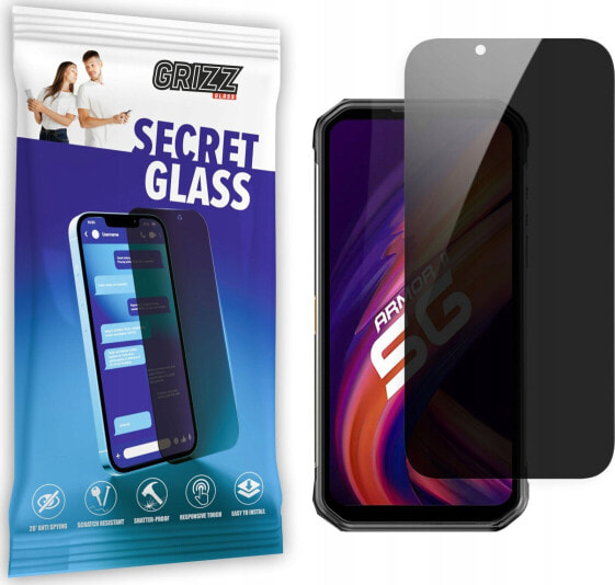 GrizzGlass Szkło prywatyzujące GrizzGlass SecretGlass Ulefone Armor 11 5G