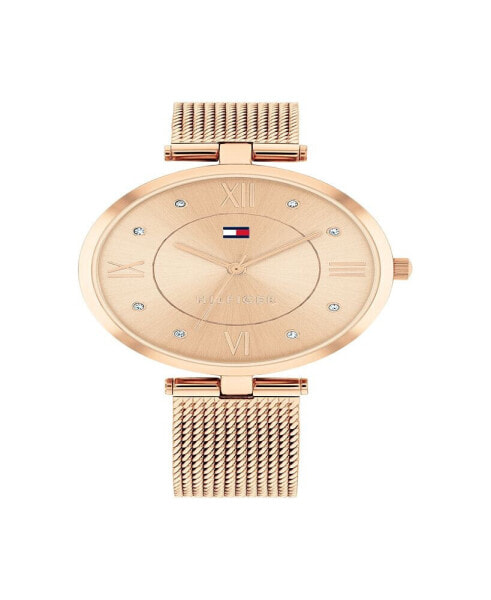 Часы Tommy Hilfiger Rose Gold Mesh 34mm