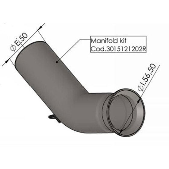 LEOVINCE Husqvarna 3015121202R Link Pipe