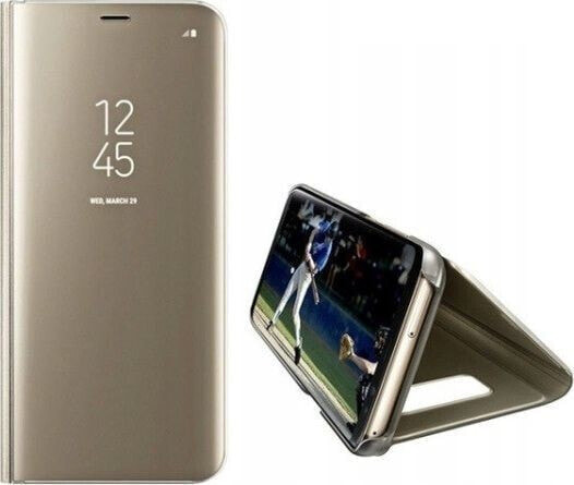 Чехол для смартфона Realme 7 Pro, золотой, Clear View, Etui
