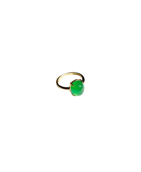 Кольцо Seree Green Jade Stone