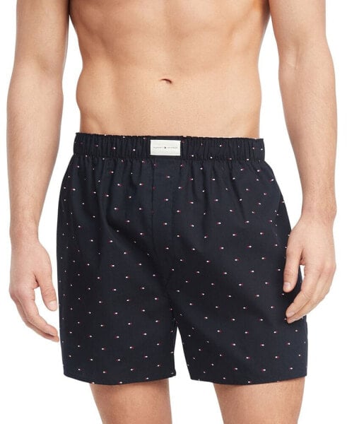 Men's 3-Pk. Classic Printed Cotton Poplin Boxers