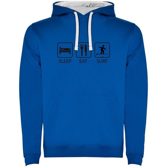 KRUSKIS Surf Sleep Eat And Surf Two-Colour hoodie