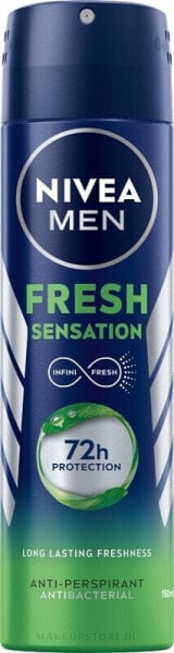 Deospray Antitranspirant für Männer - Nivea Men Fresh Sensation Antiperspirant Antibacterial 150 ml