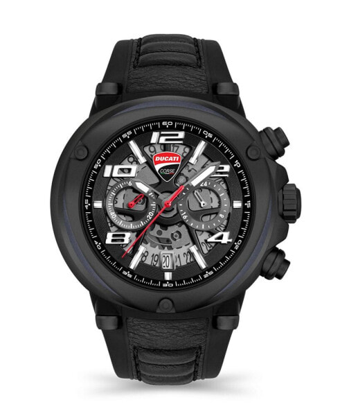 Часы Ducati Corse Black Leather Silicone Watch
