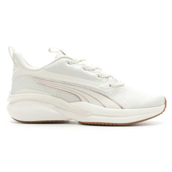 Puma Hyperdrive Profoam Speed Mono Luxe Lace Up Womens White Sneakers Casual Sh