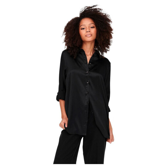 ONLY Victoria Satin Long Sleeve Shirt