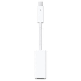Apple Thunderbolt to Gigabit Ethernet Adapter, IEEE 802.3, IEEE 802.3ab, IEEE 802.3u, White, OS X v10.7.4 +