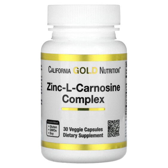 Комплекс Цинк-Л-Карносин, 90 капсул California Gold Nutrition