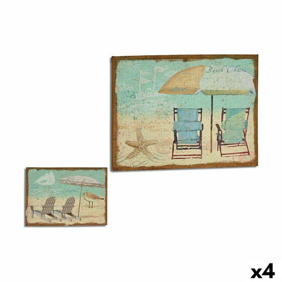 Canvas Beach 70 x 3 x 50 cm (4 Units)