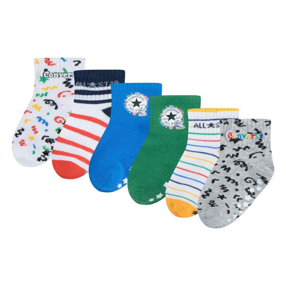 CONVERSE KIDS Grippers socks 6 pairs
