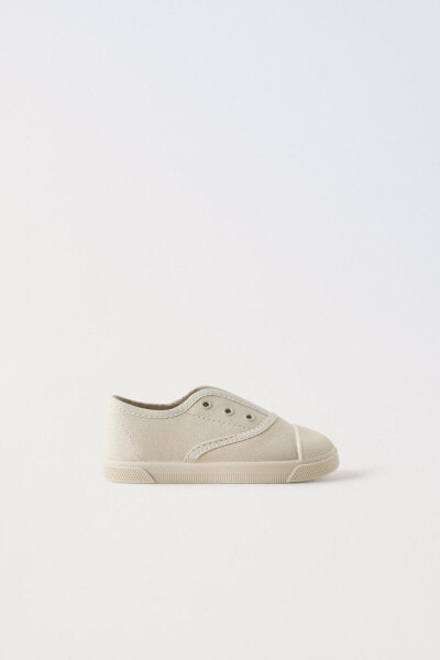 Stretch cotton sneakers