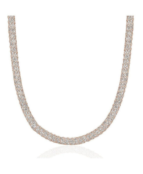 Club Rochelier 5A Cubic Zirconia Vintage Necklace Rose Gold