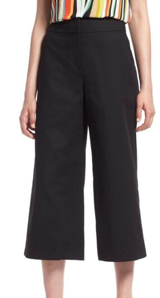 Halogen Wide Capris Cropped Pants Women's Sz. 2 (Black) 151594