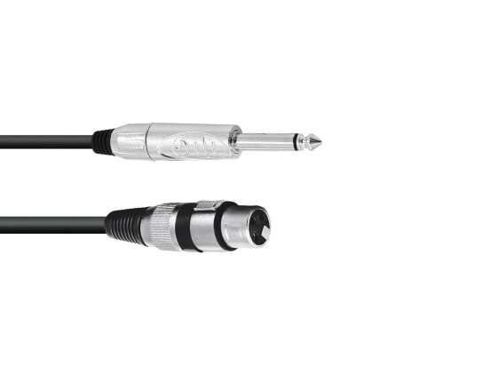 Omnitronic 3022516M - XLR (3-pin) - Male - 6.35mm - Male - 2 m - Black