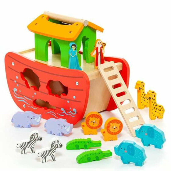 Playset Moltó Noah's ark Деревянный 17 Предметы